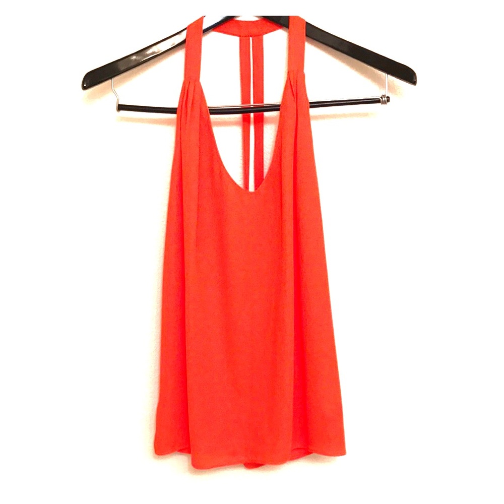 “Flowy” Orange Tank NWOT